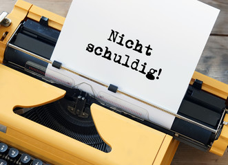 Nicht schuldig!