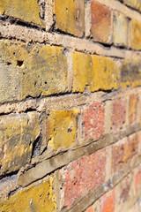 in london     texture  wall and ruined brick