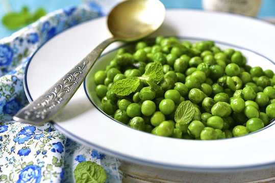 Green pea with mint.