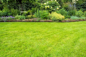 Rasenfläche im Garten