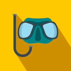 Diving mask flat icon
