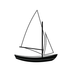 Ship yachts icon