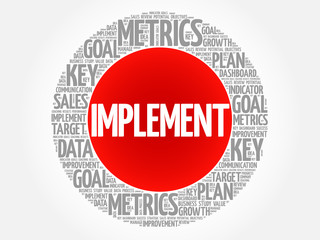 Implement circle word cloud, business concept background