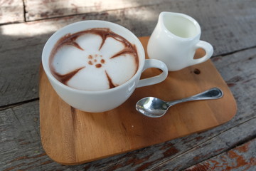 Obraz na płótnie Canvas hot cocoa in cup 