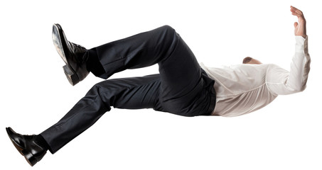 man falling down
