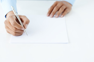 Blank paper
