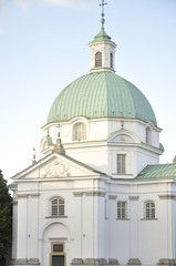 St. Kazimierz Church on historic New Town Square of Warsaw, Poland