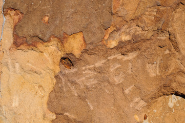 surface of the marble with brown tint