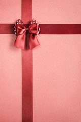 Red satin ribbon