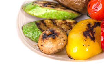 Delicious grilled vegetables.