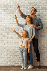 Beautiful young family