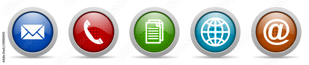 Poster internet vector icons set