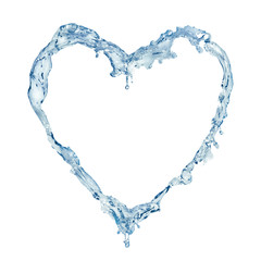 Fototapeta na wymiar Isolated Water Heart