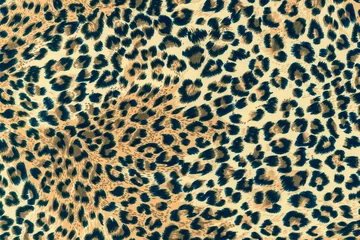 Fotobehang texture of print fabric striped leopard © photos777