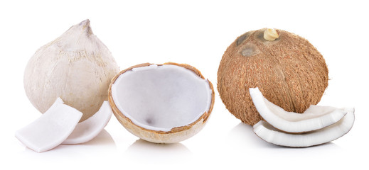 coconut on a white background © sommai