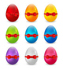 Set of color Easter eggs 