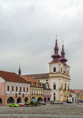 Fototapeta na wymiar Holy Cross Church, Kadan, Czech republic