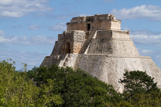 uxmal ruins in yucatan mexico