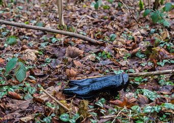 Schuhe im Wald