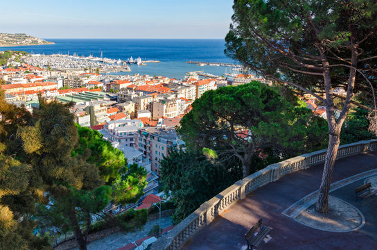 Sanremo, panorama from Giardini Regina Elena
