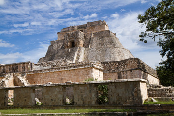 uxmal ruins in yucata, mexico