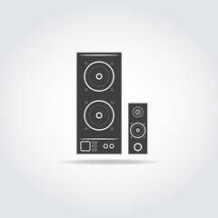 Fototapeta na wymiar Audio speaker icon