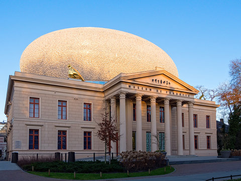 Facade of De Fundatie in Zwolle, Netherlands