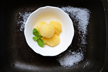 Melon sorbet