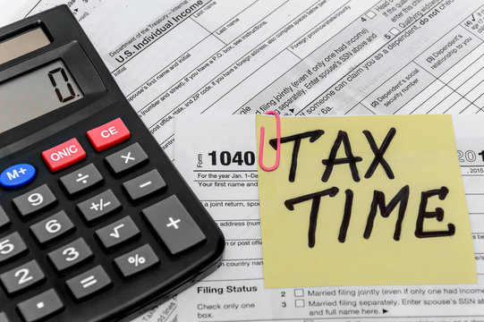 tax form with callculator