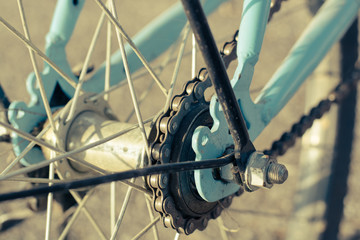 Fototapeta na wymiar Chain of bicycle