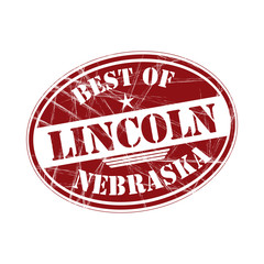 Best of Lincoln vector rubber stamp