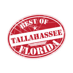 Best of Tallahassee vector rubber stamp