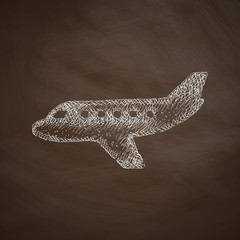 Naklejka premium plane icon