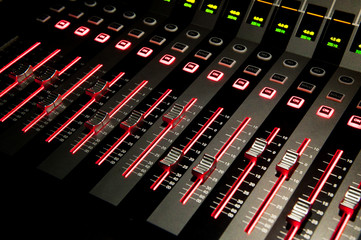Sound control with LED backlight