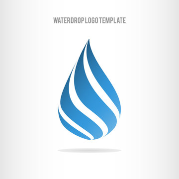 Water drop logo template. Business logo template