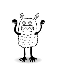 Isolated monster, vector illustration