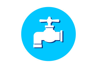 Faucet icon on white background