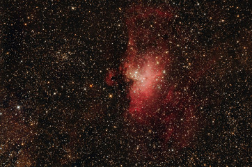 Eagle nebula (M16) in Serpens constellation