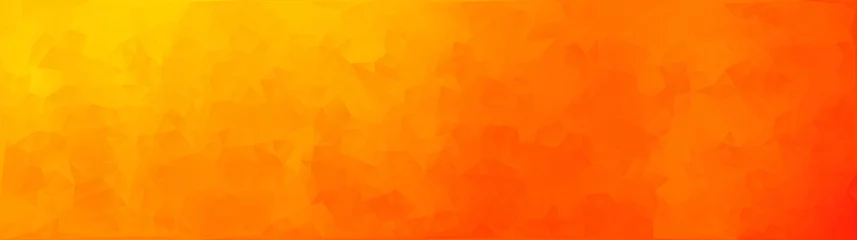 Fotobehang vector illustration - orange abstract mosaic triangle banner © yuliya_chitakh