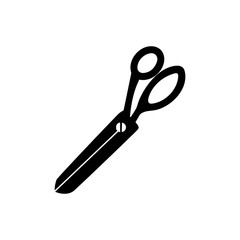 Dressmaker shear vector icon.