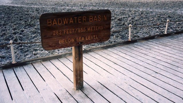 Salt Flats at Badwater Basin in Death Valley