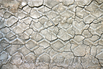 Dry cracked earth