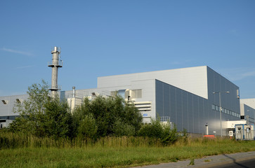 Modern factory building