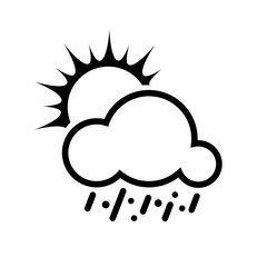sun,rain,wind, cloud, snow, moon, lightning, storm, weather flat