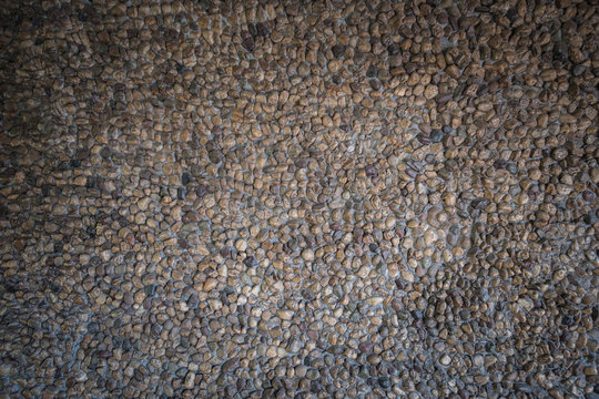 background of small gravel stone texture