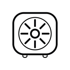 Safe vector icon line