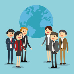 Businesspeople icon design 