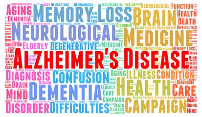 Foto op Plexiglas Alzheimer's disease word cloud © Ricochet64