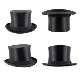 Four black cylinder on a white background © pixelklex