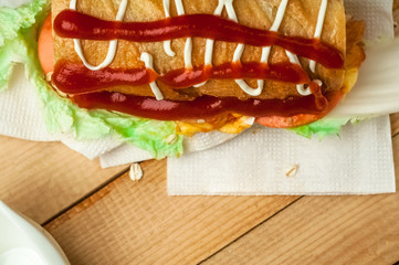 Sandwich with mayonnaise